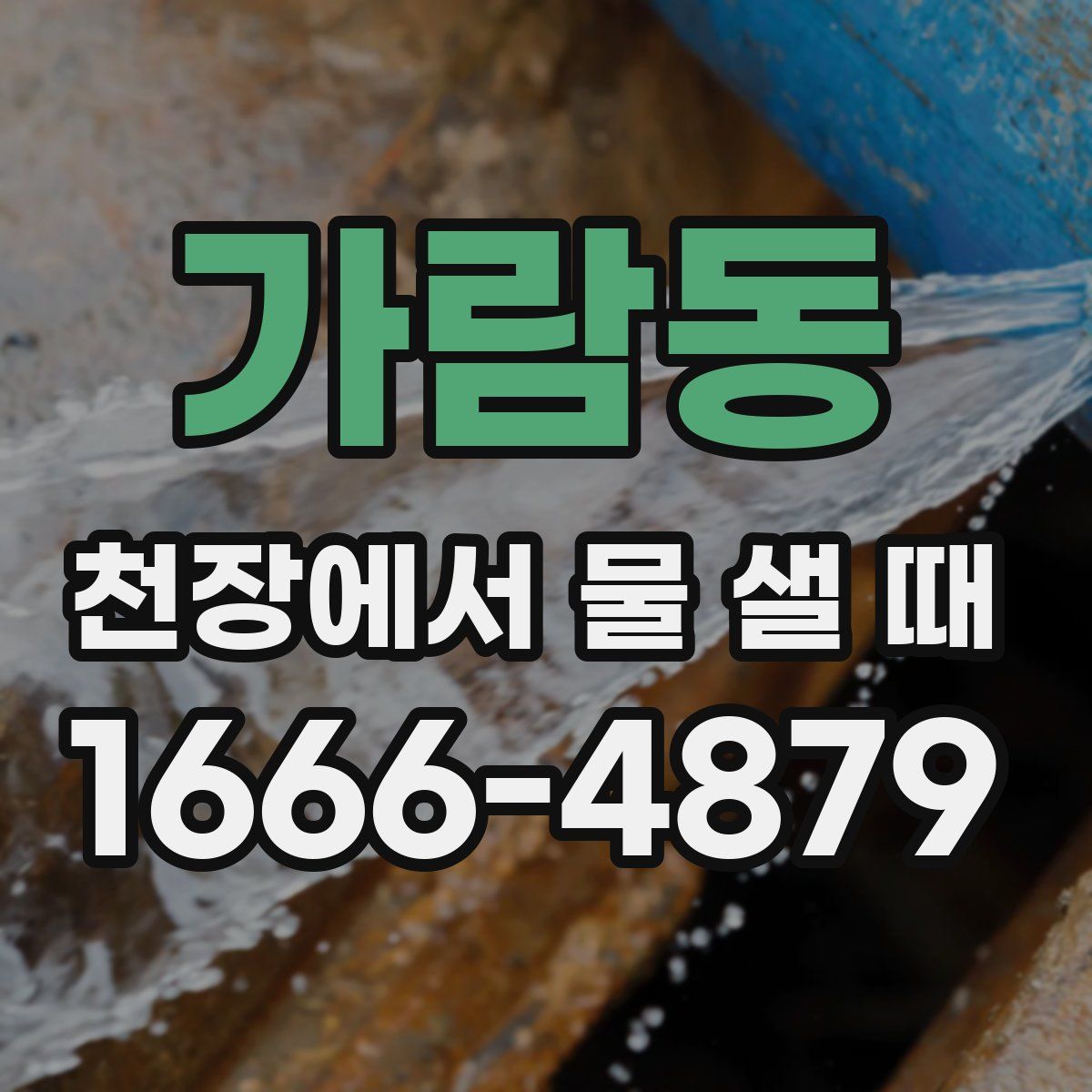 가람동 천장에서 물 샐 때