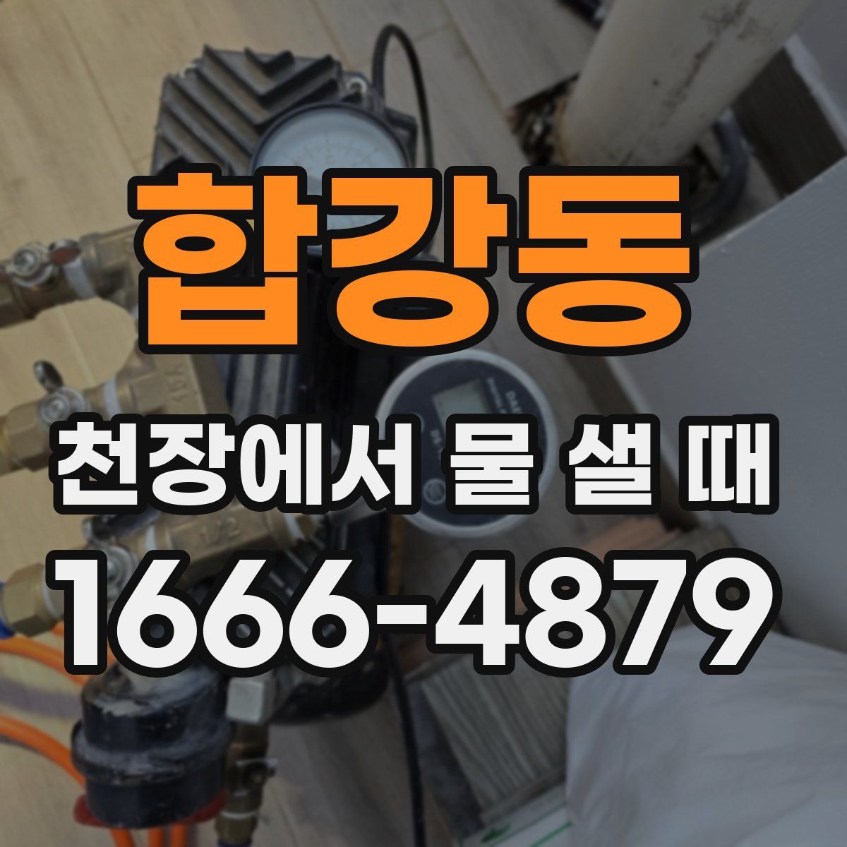 합강동 천장에서 물 샐 때