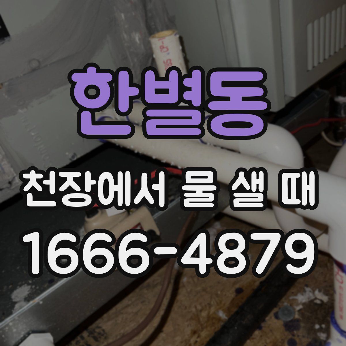 한별동 천장에서 물 샐 때