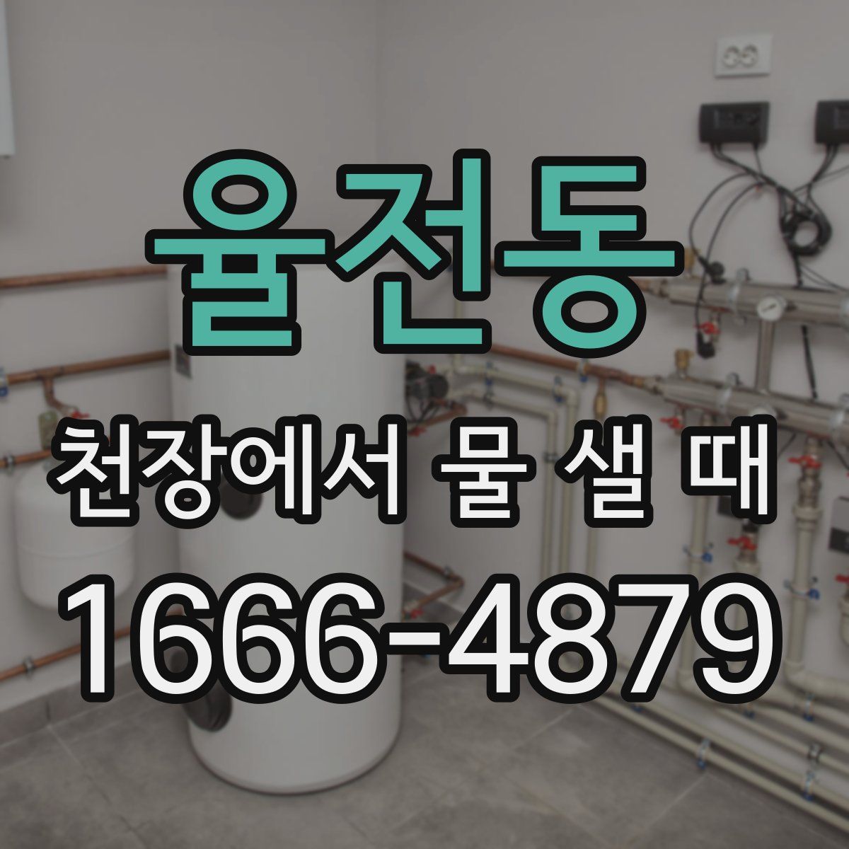 율전동 천장에서 물 샐 때