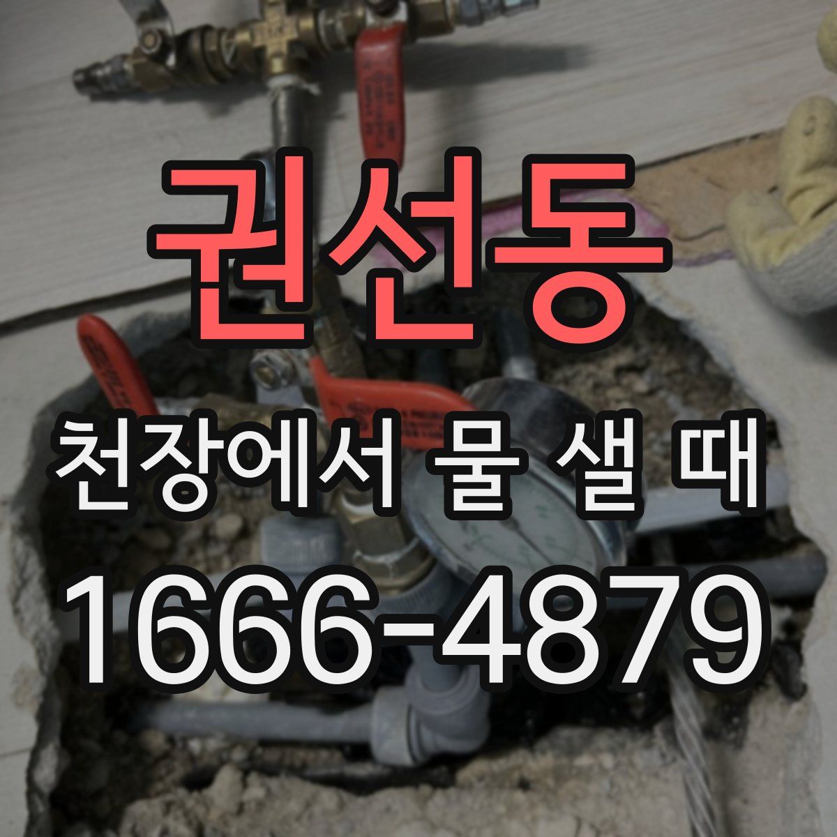 권선동 천장에서 물 샐 때