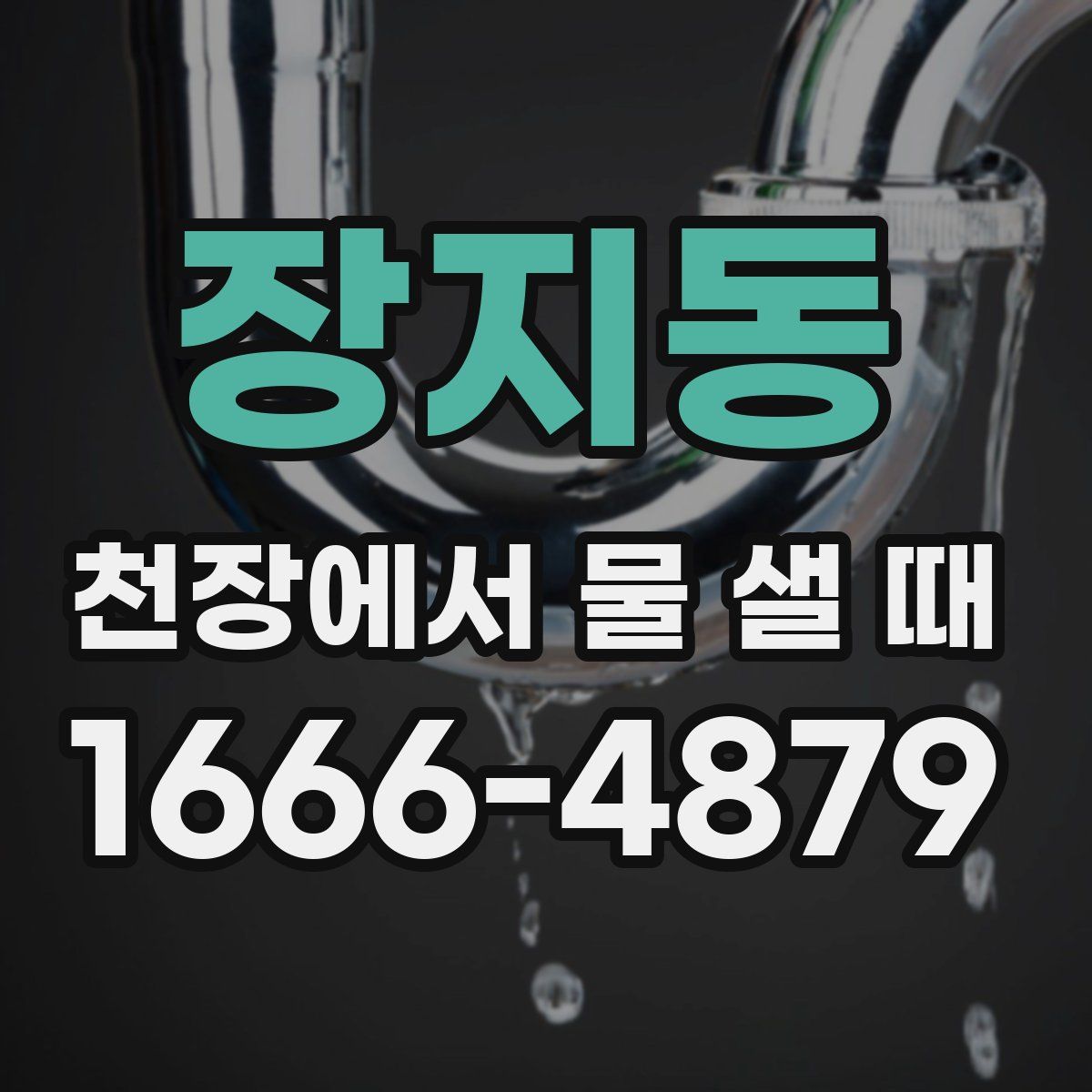 장지동 천장에서 물 샐 때
