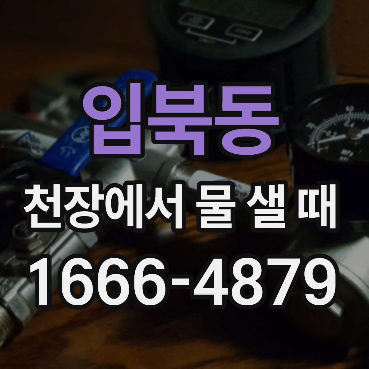 입북동 천장에서 물 샐 때