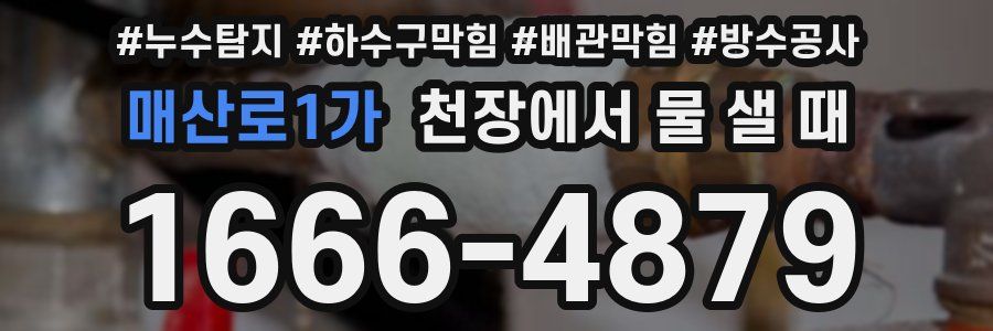 매산로1가 천장에서 물 샐 때