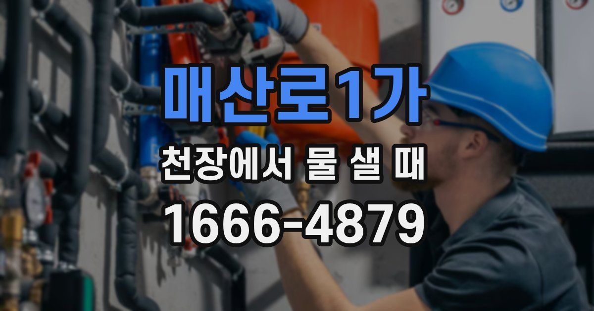 매산로1가 천장에서 물 샐 때