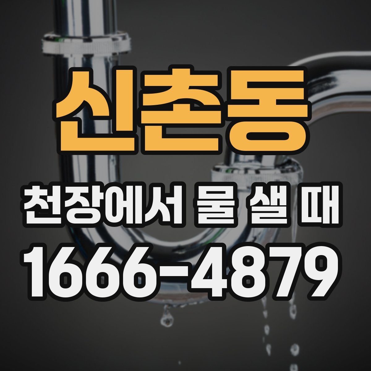 신촌동 천장에서 물 샐 때