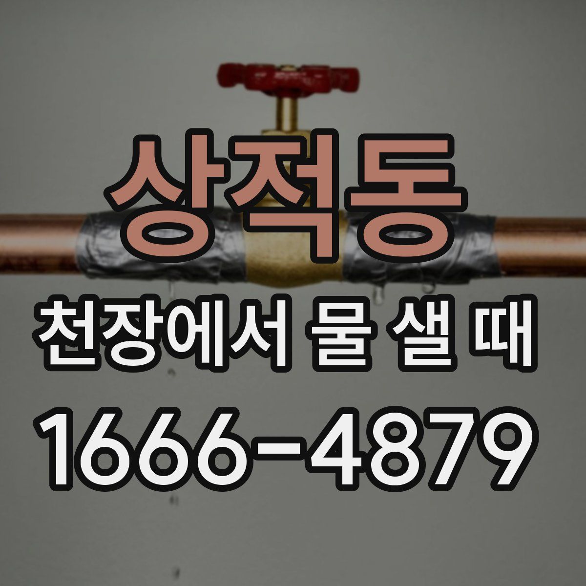 상적동 천장에서 물 샐 때