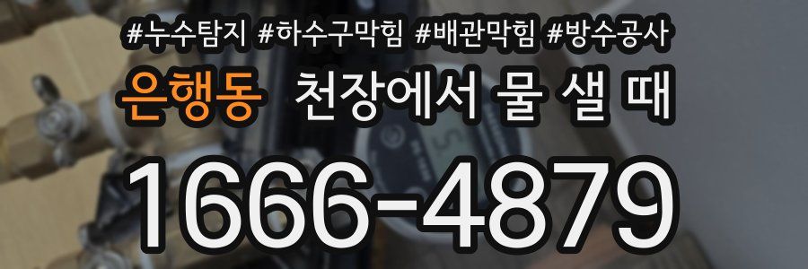 은행동 천장에서 물 샐 때