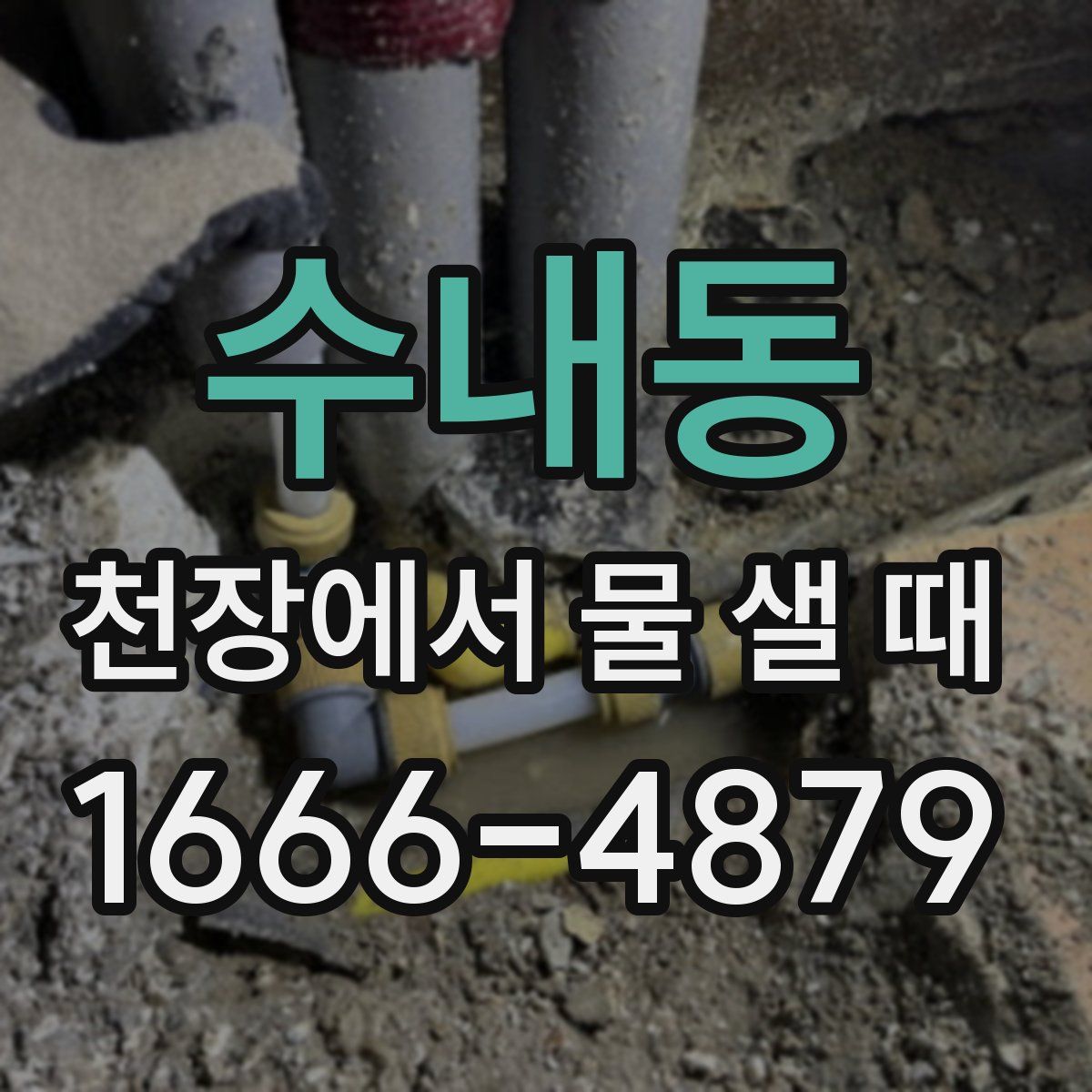 수내동 천장에서 물 샐 때