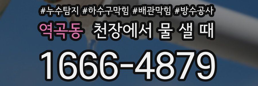 역곡동 천장에서 물 샐 때