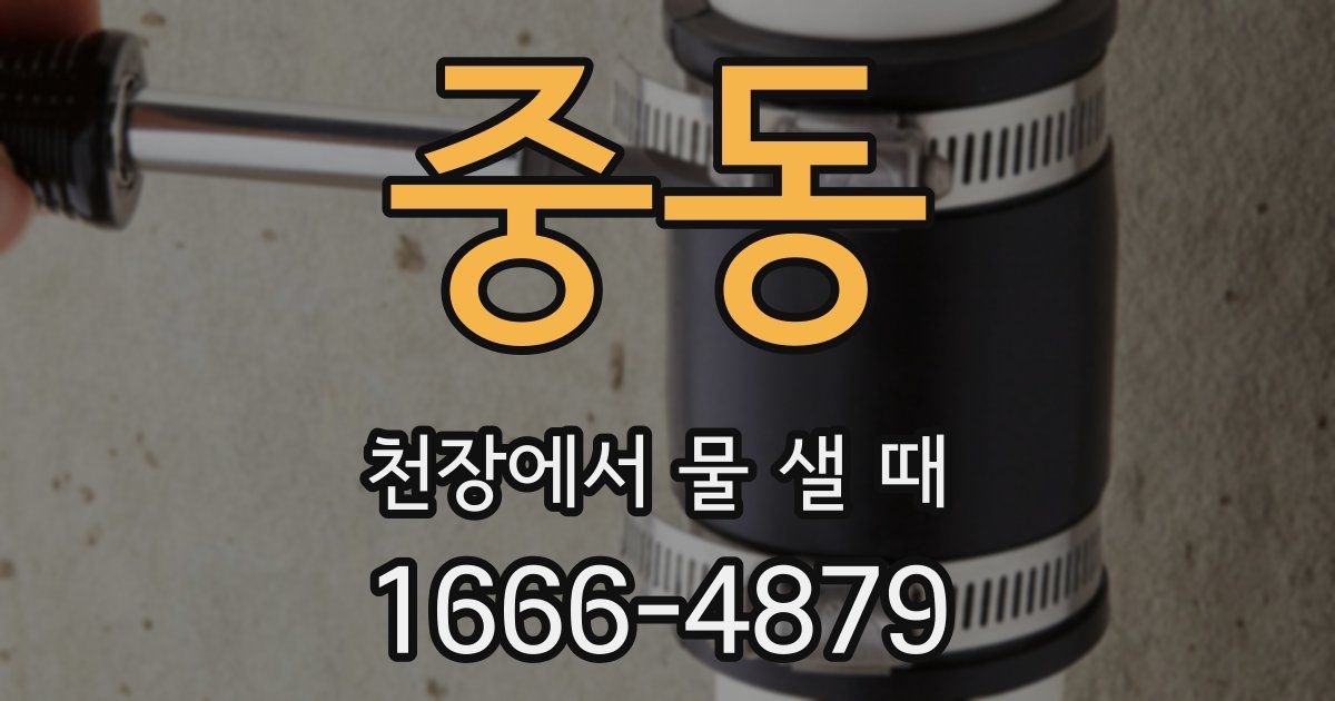 중동 천장에서 물 샐 때
