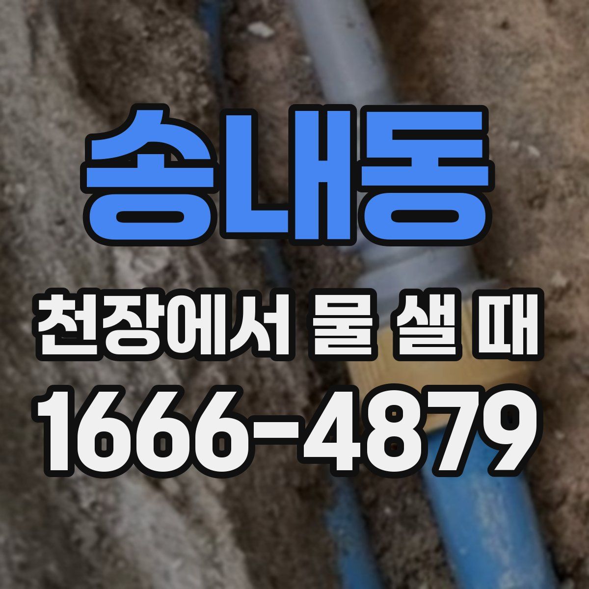 송내동 천장에서 물 샐 때