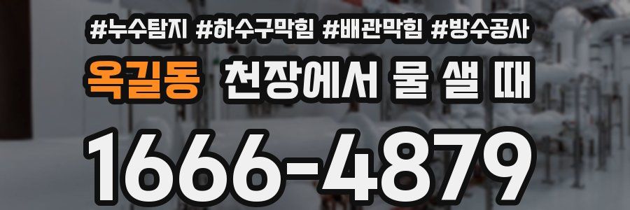 옥길동 천장에서 물 샐 때