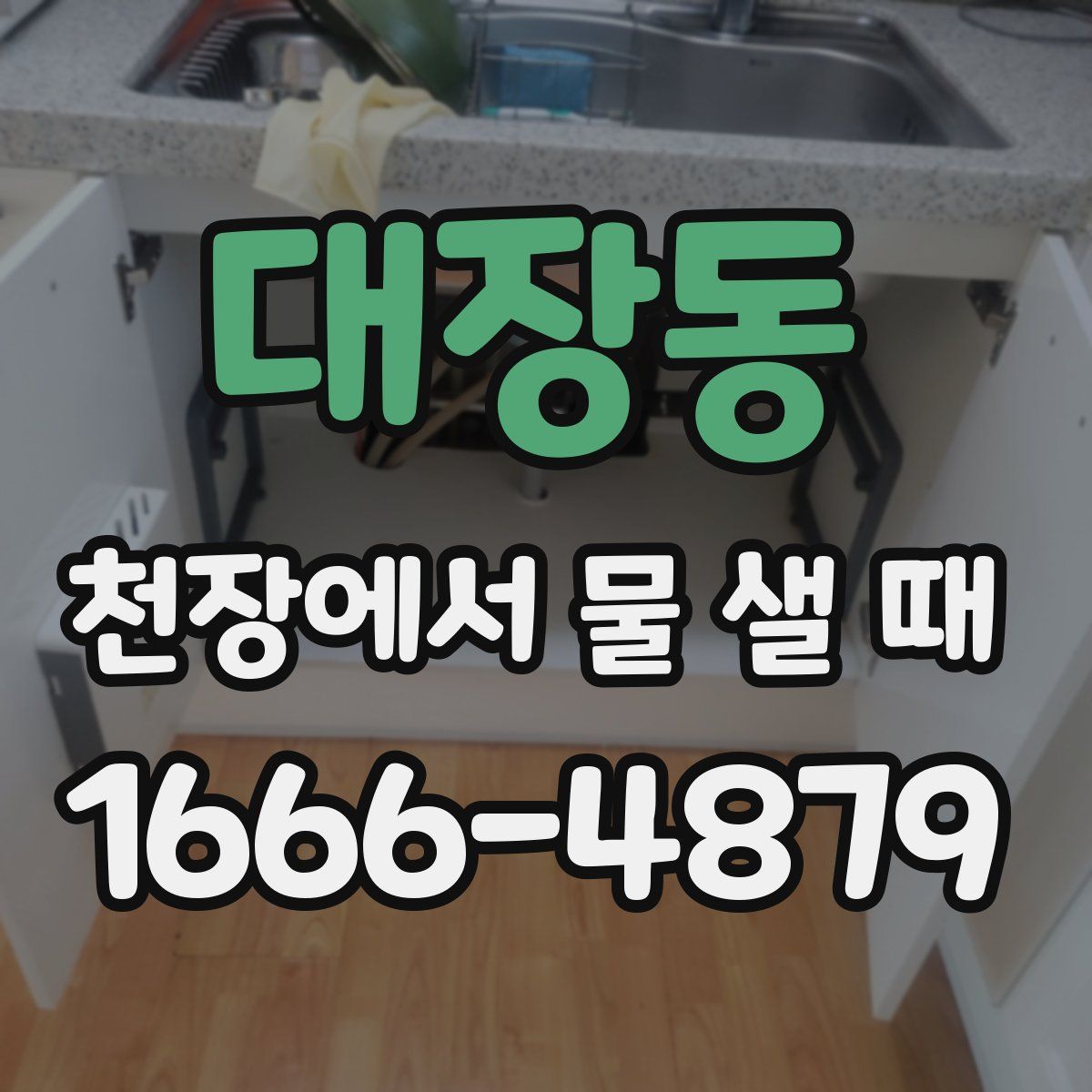 대장동 천장에서 물 샐 때