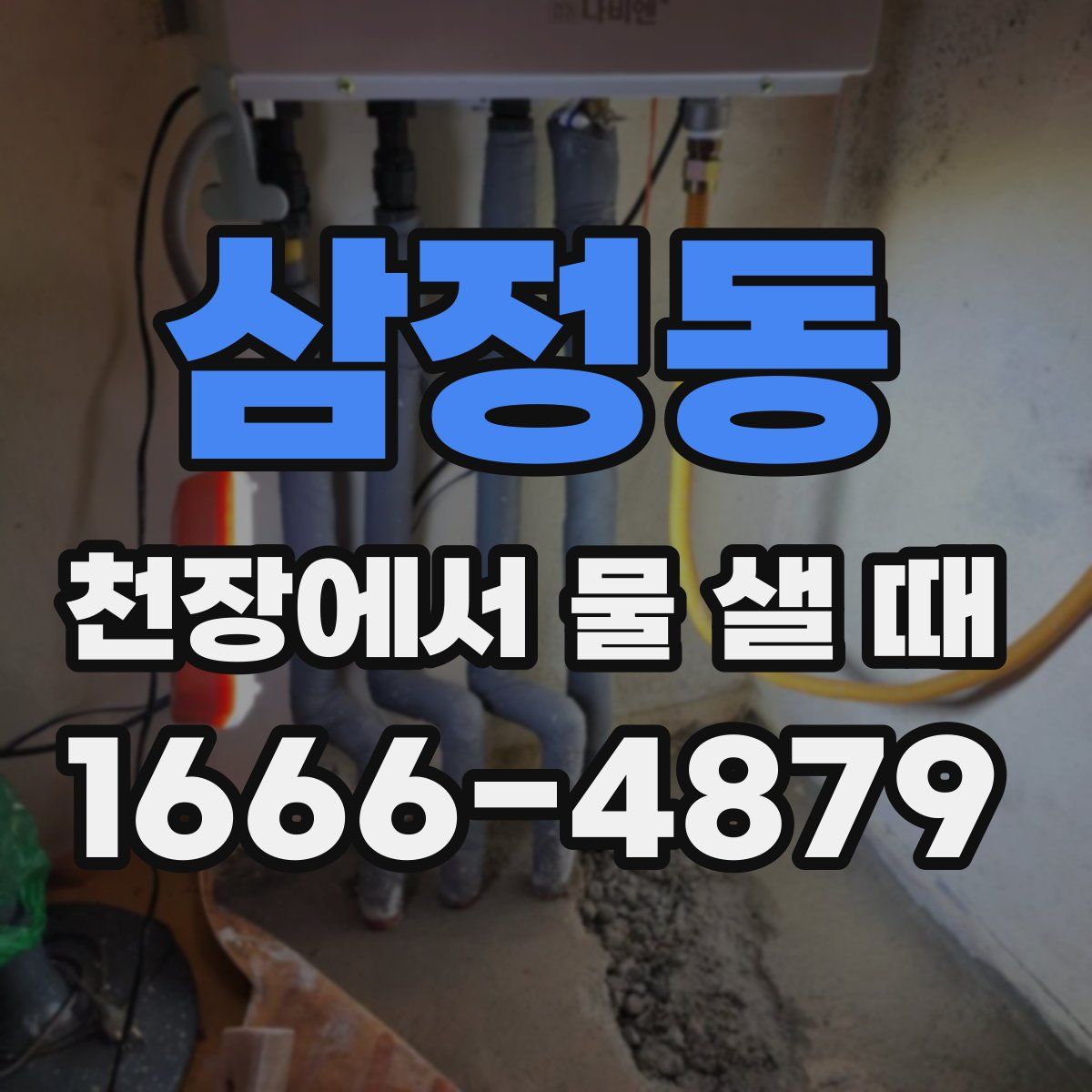 삼정동 천장에서 물 샐 때