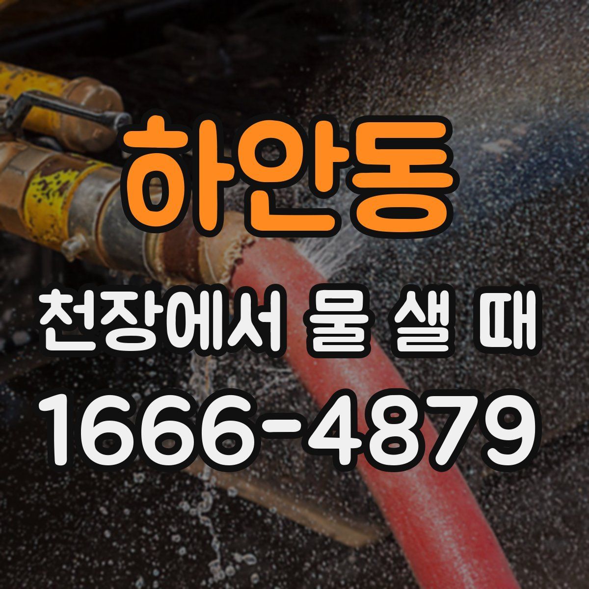 하안동 천장에서 물 샐 때