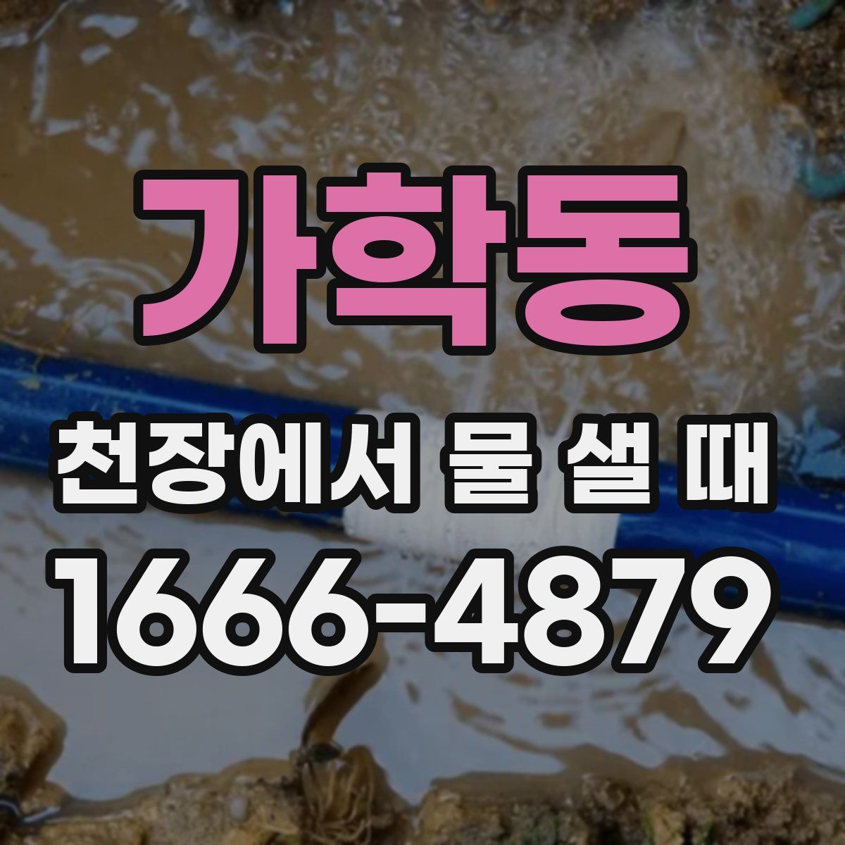 가학동 천장에서 물 샐 때