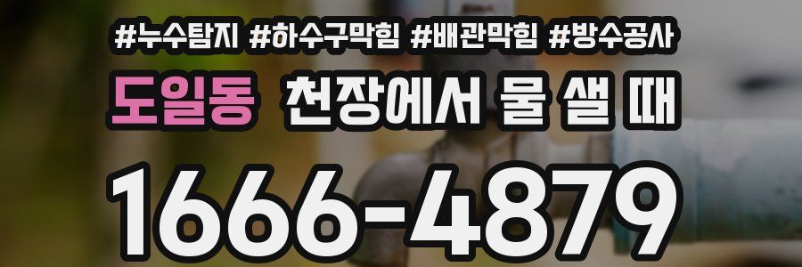 도일동 천장에서 물 샐 때