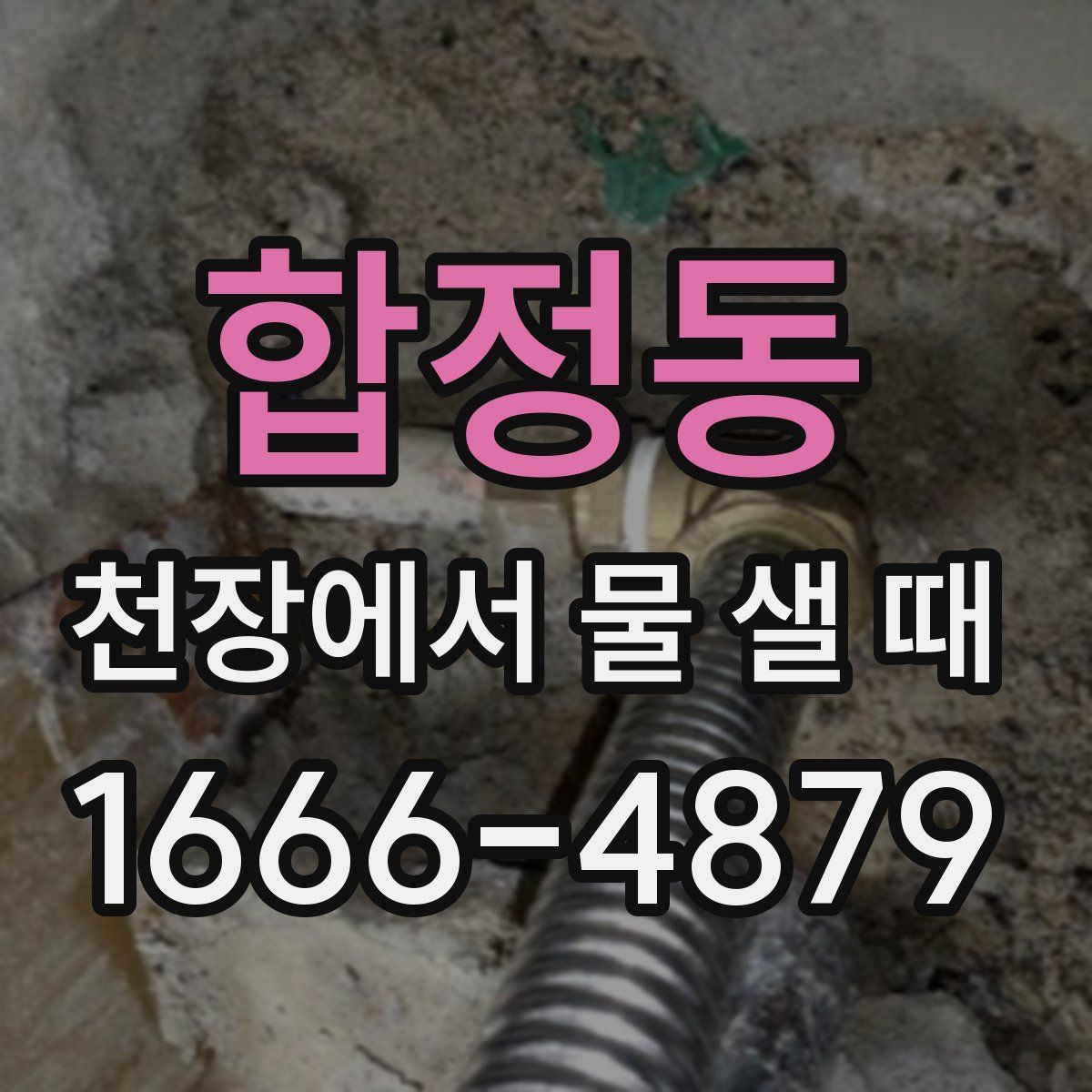 합정동 천장에서 물 샐 때