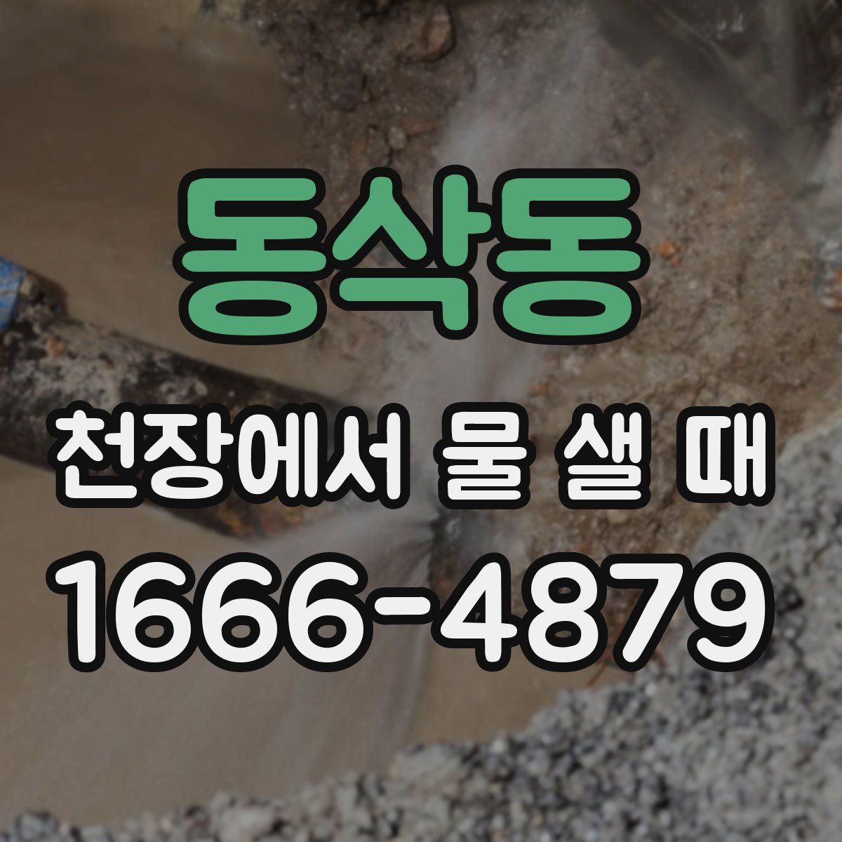 동삭동 천장에서 물 샐 때