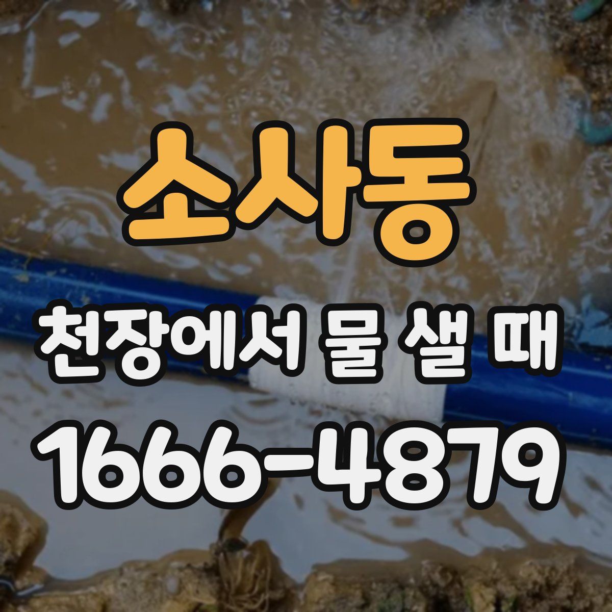 소사동 천장에서 물 샐 때