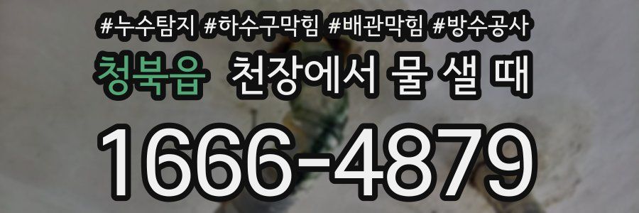 청북읍 천장에서 물 샐 때
