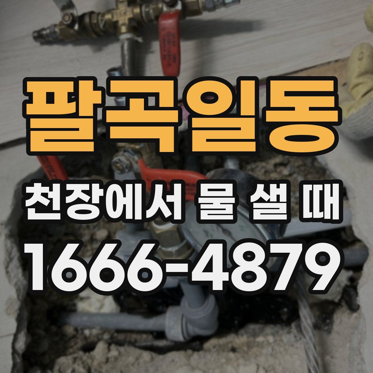 팔곡일동 천장에서 물 샐 때