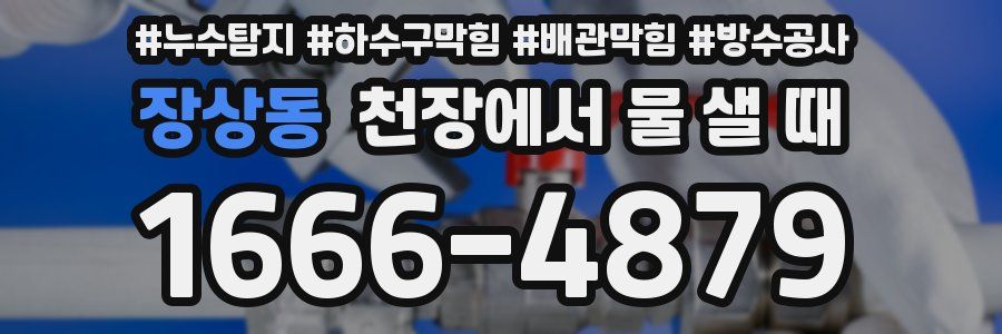 장상동 천장에서 물 샐 때