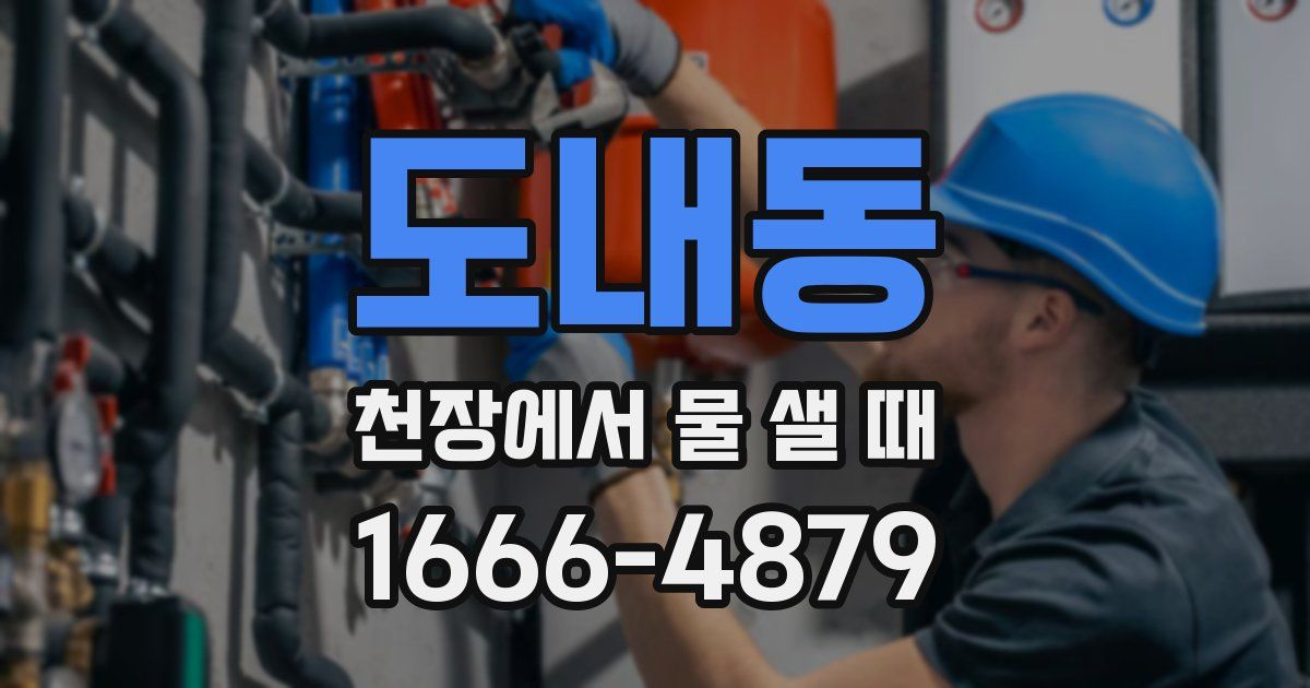 도내동 천장에서 물 샐 때