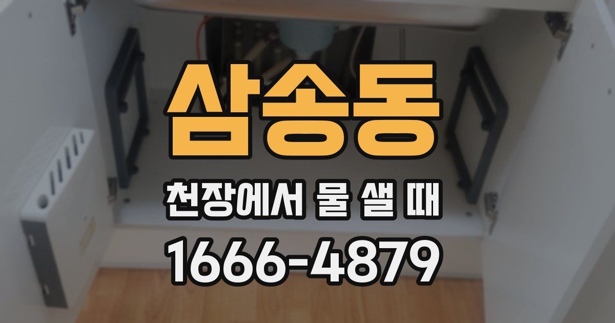 삼송동 천장에서 물 샐 때