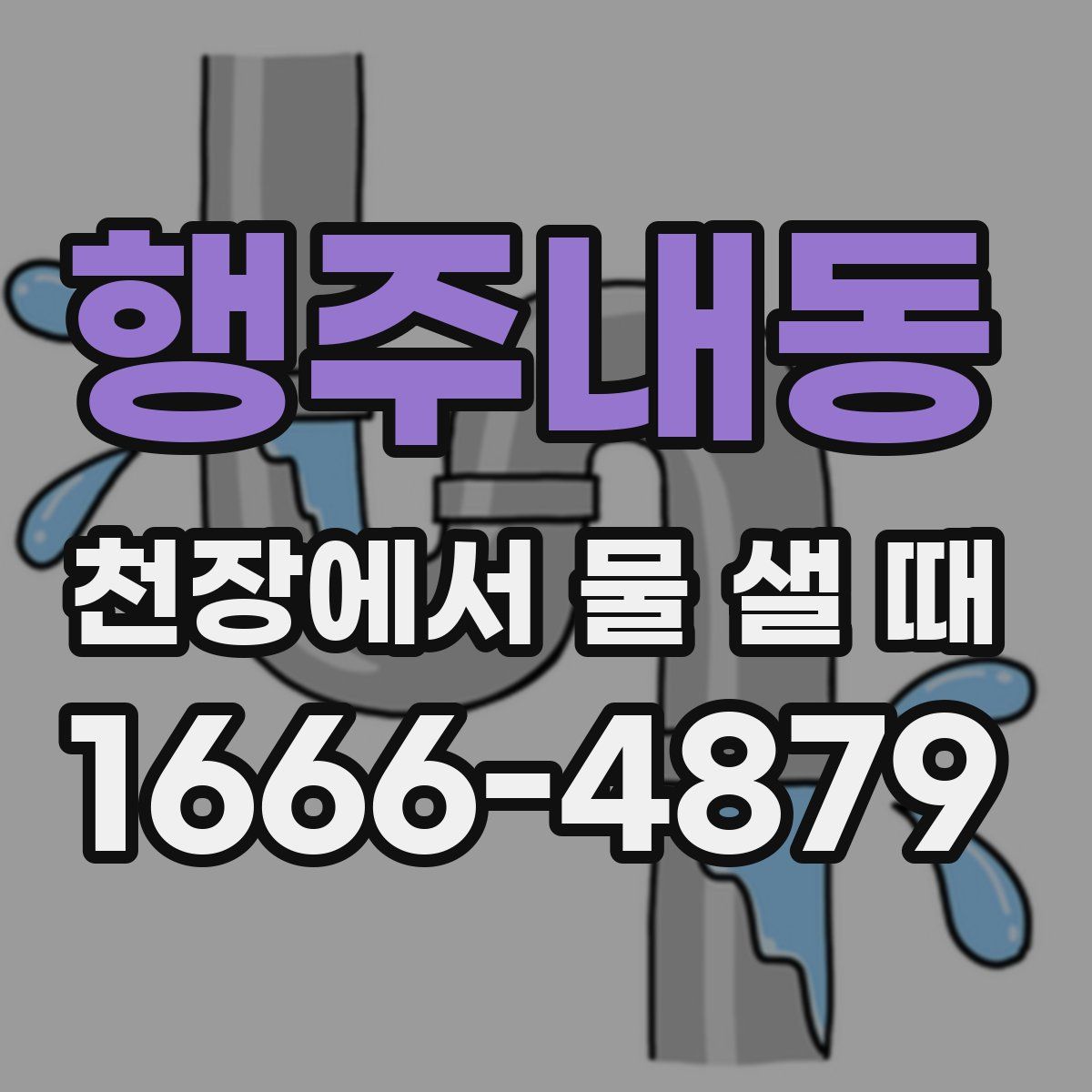 행주내동 천장에서 물 샐 때