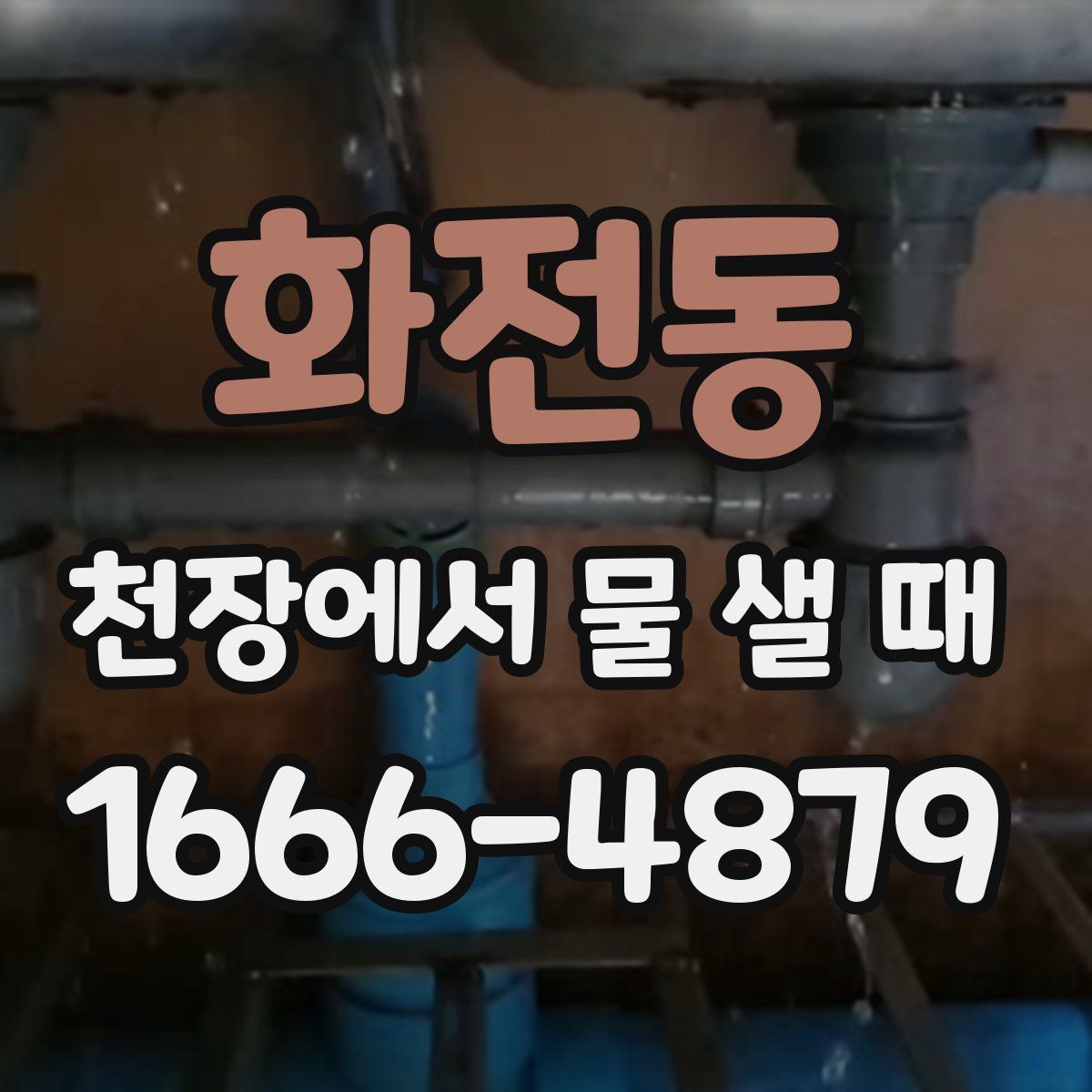 화전동 천장에서 물 샐 때