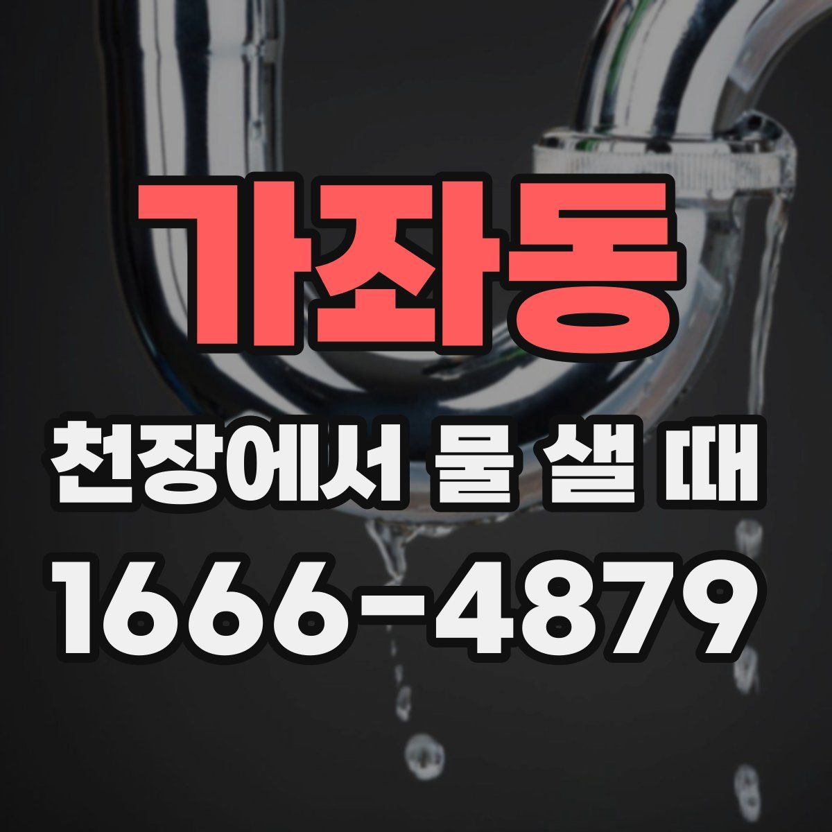 가좌동 천장에서 물 샐 때