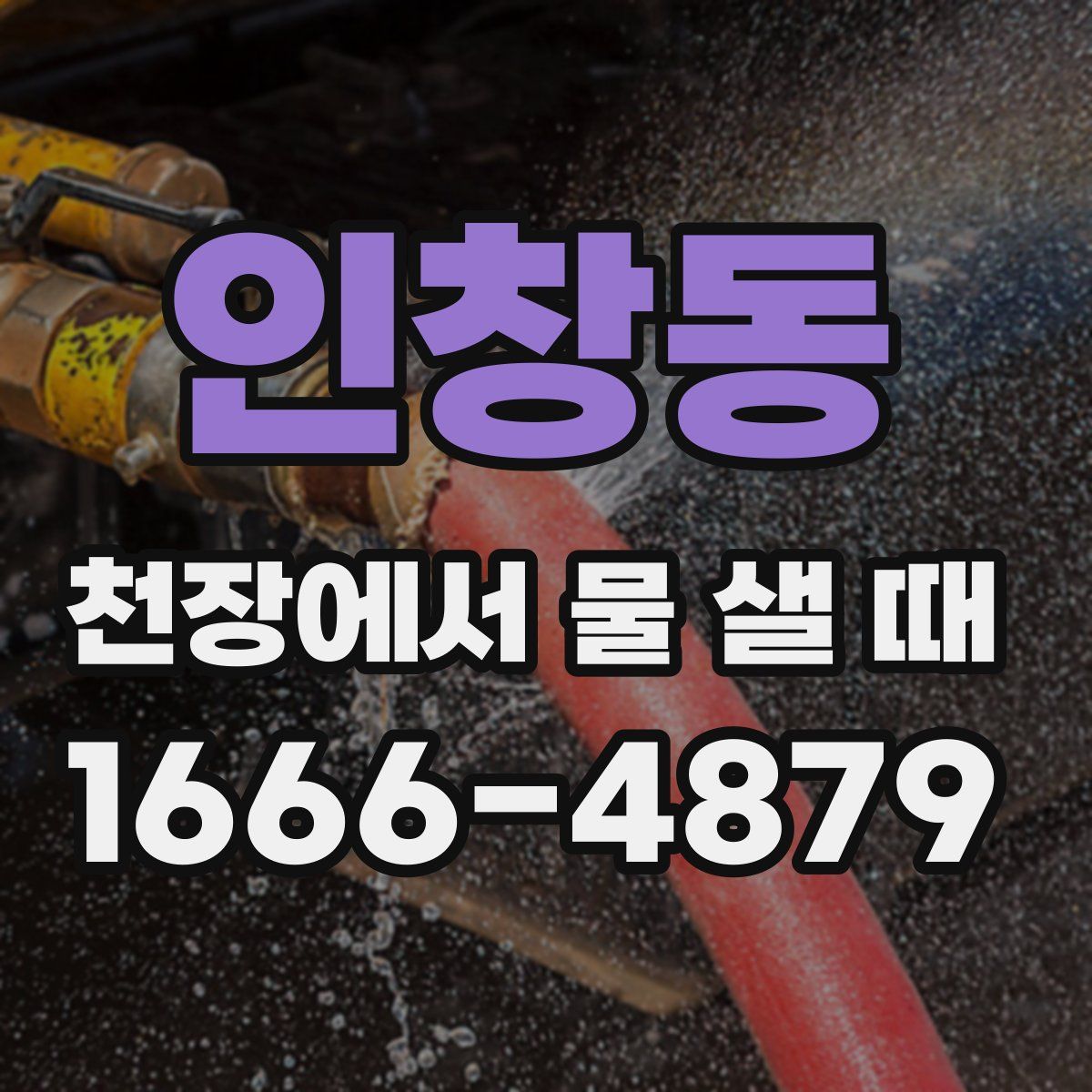 인창동 천장에서 물 샐 때