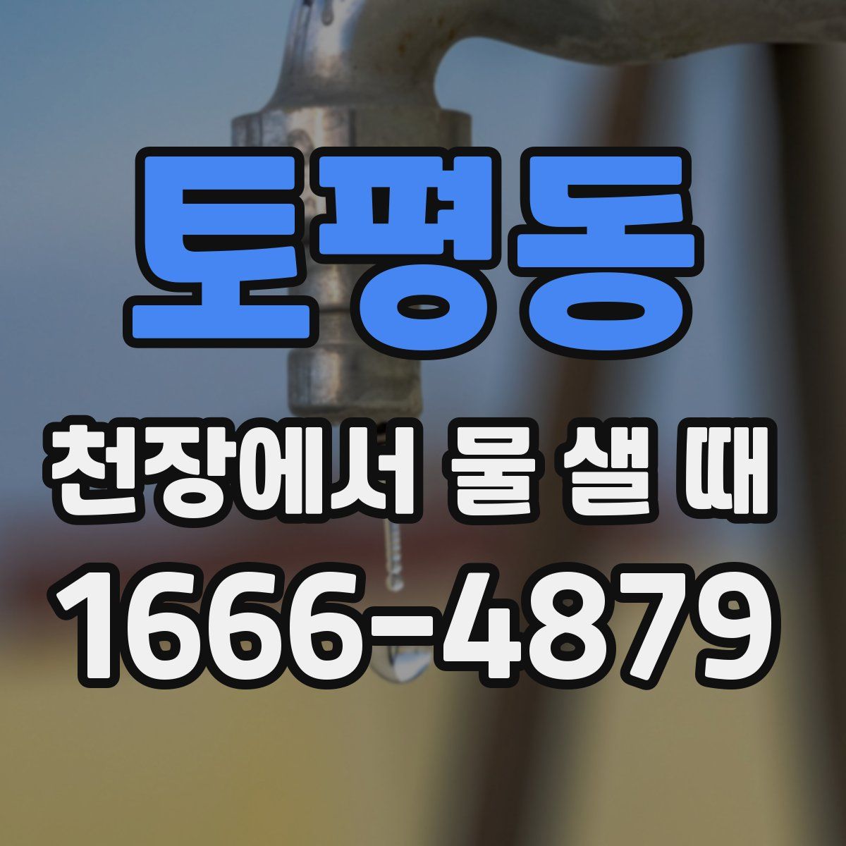 토평동 천장에서 물 샐 때
