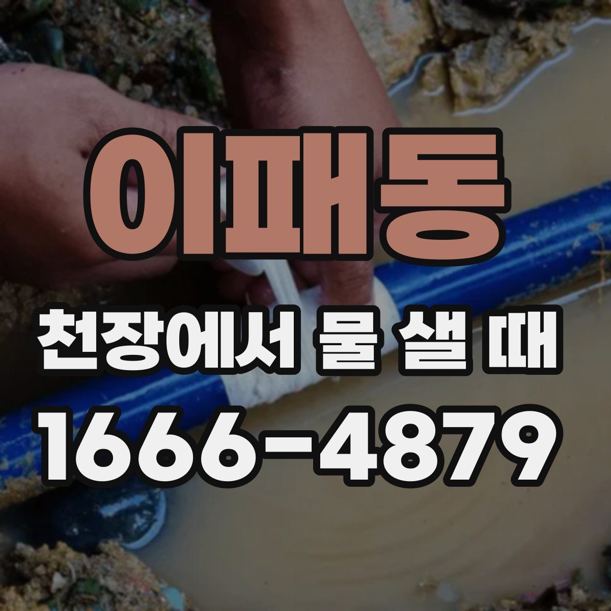 이패동 천장에서 물 샐 때