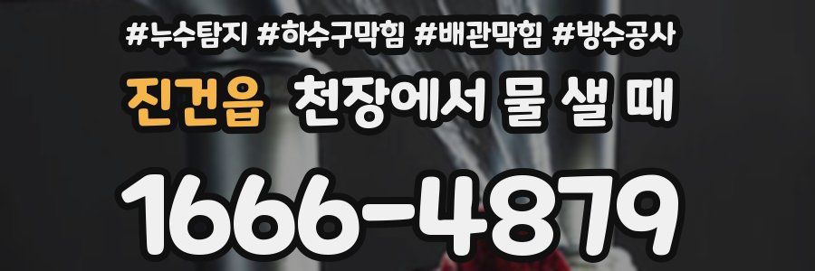 진건읍 천장에서 물 샐 때