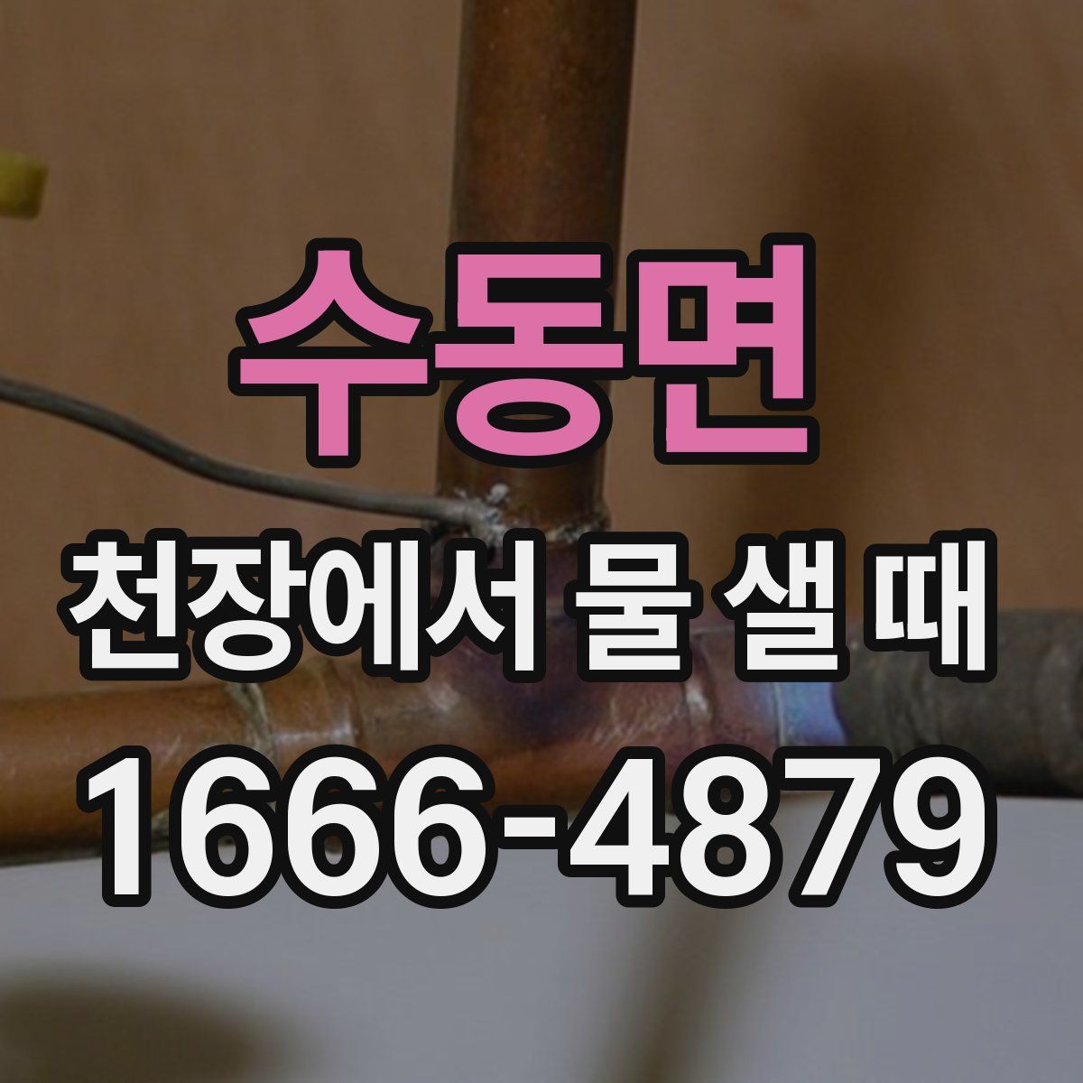 수동면 천장에서 물 샐 때