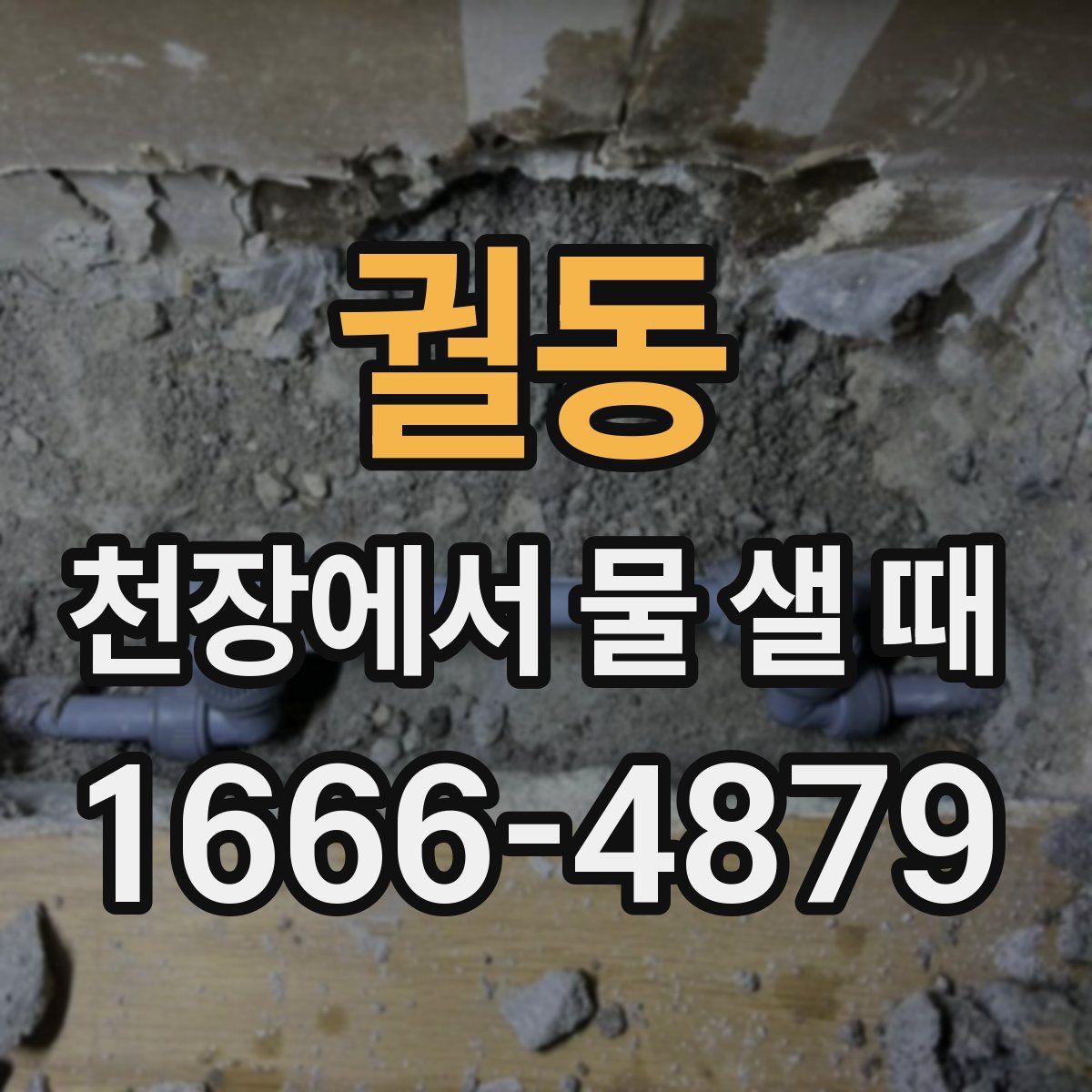 궐동 천장에서 물 샐 때