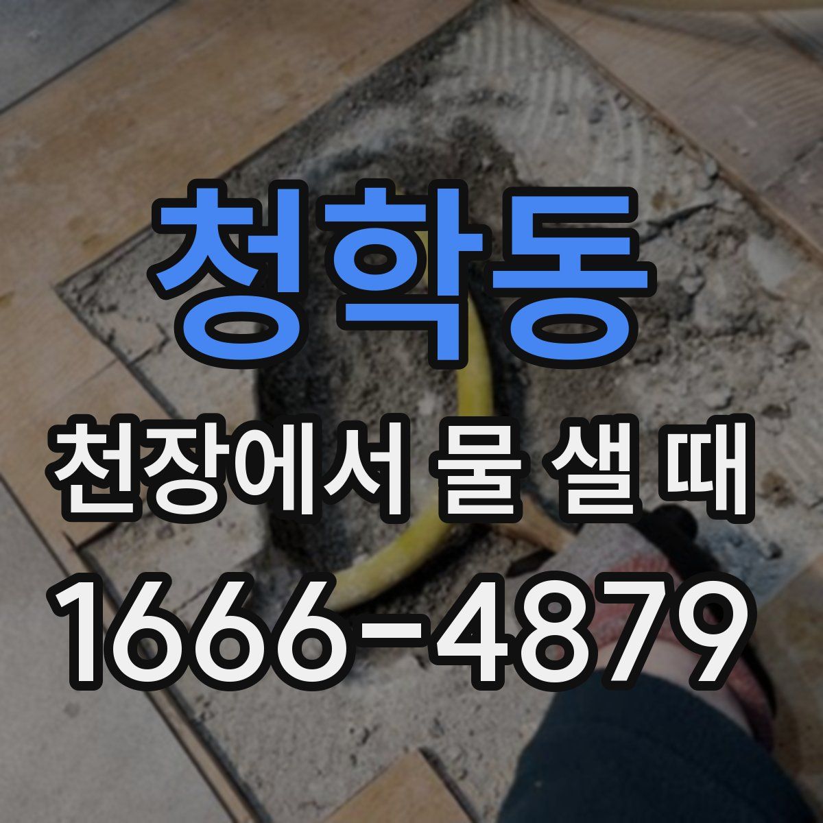 청학동 천장에서 물 샐 때