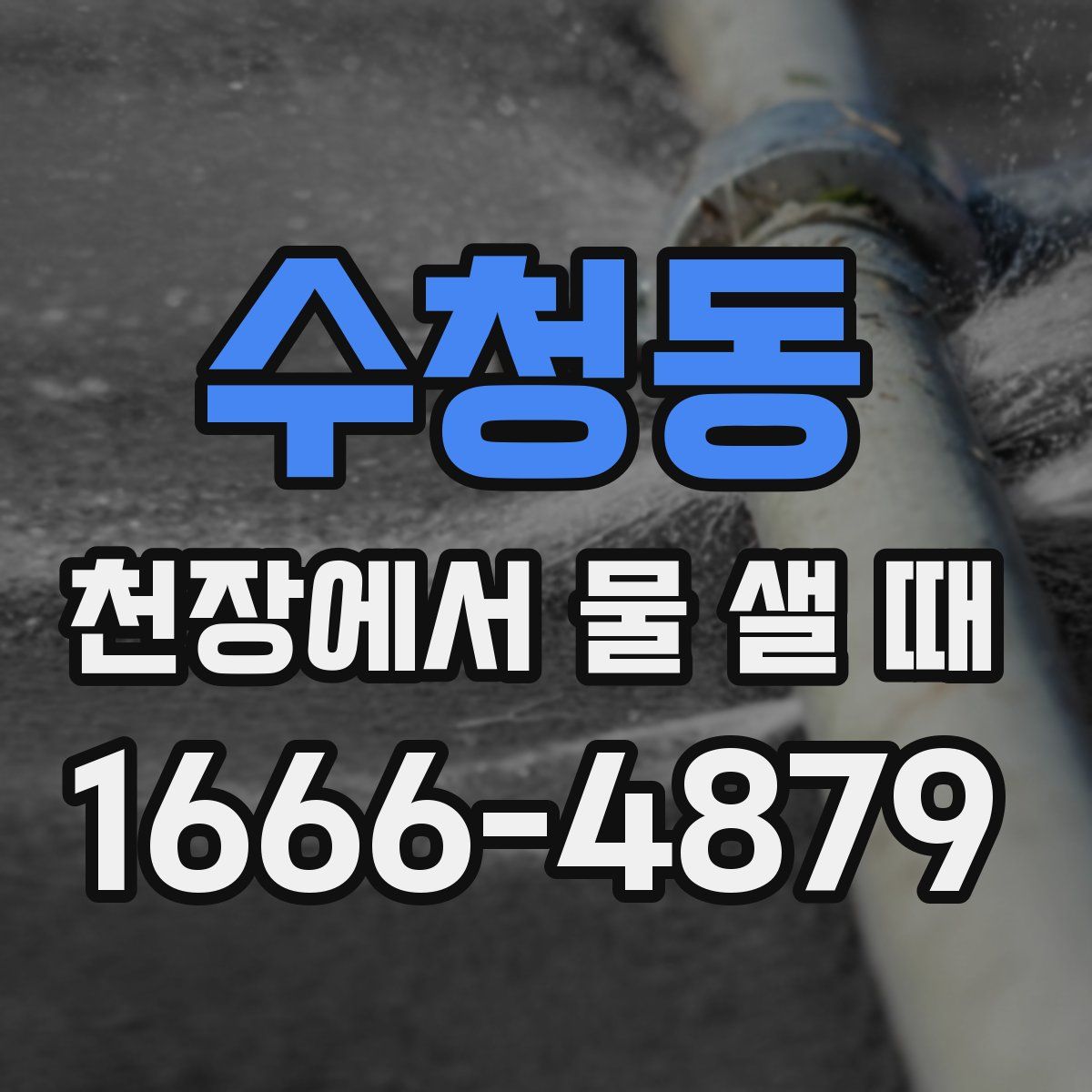 수청동 천장에서 물 샐 때