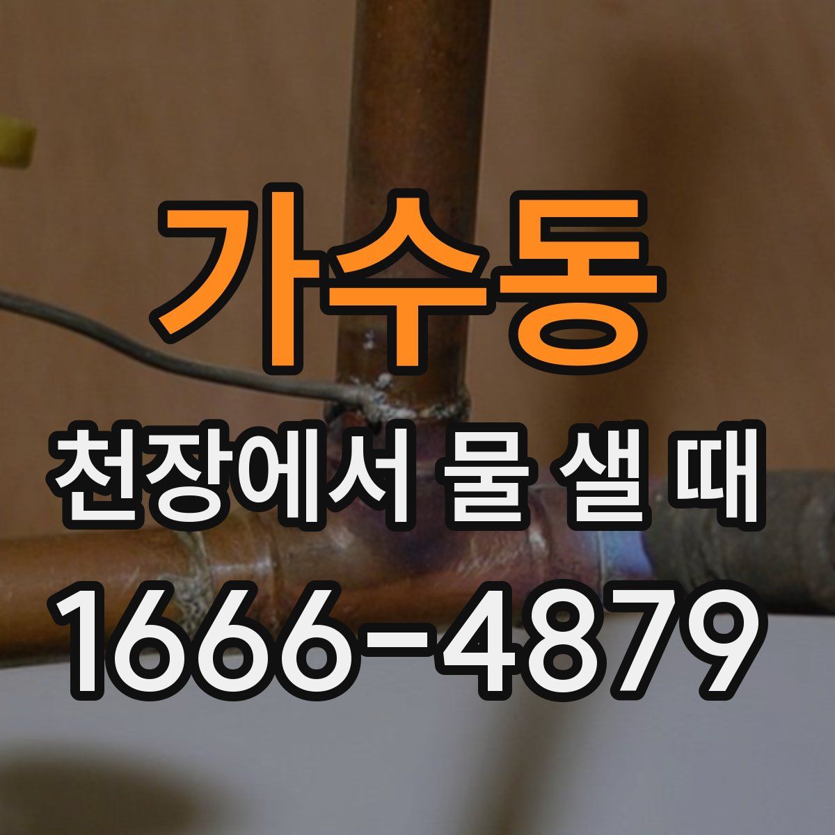 가수동 천장에서 물 샐 때