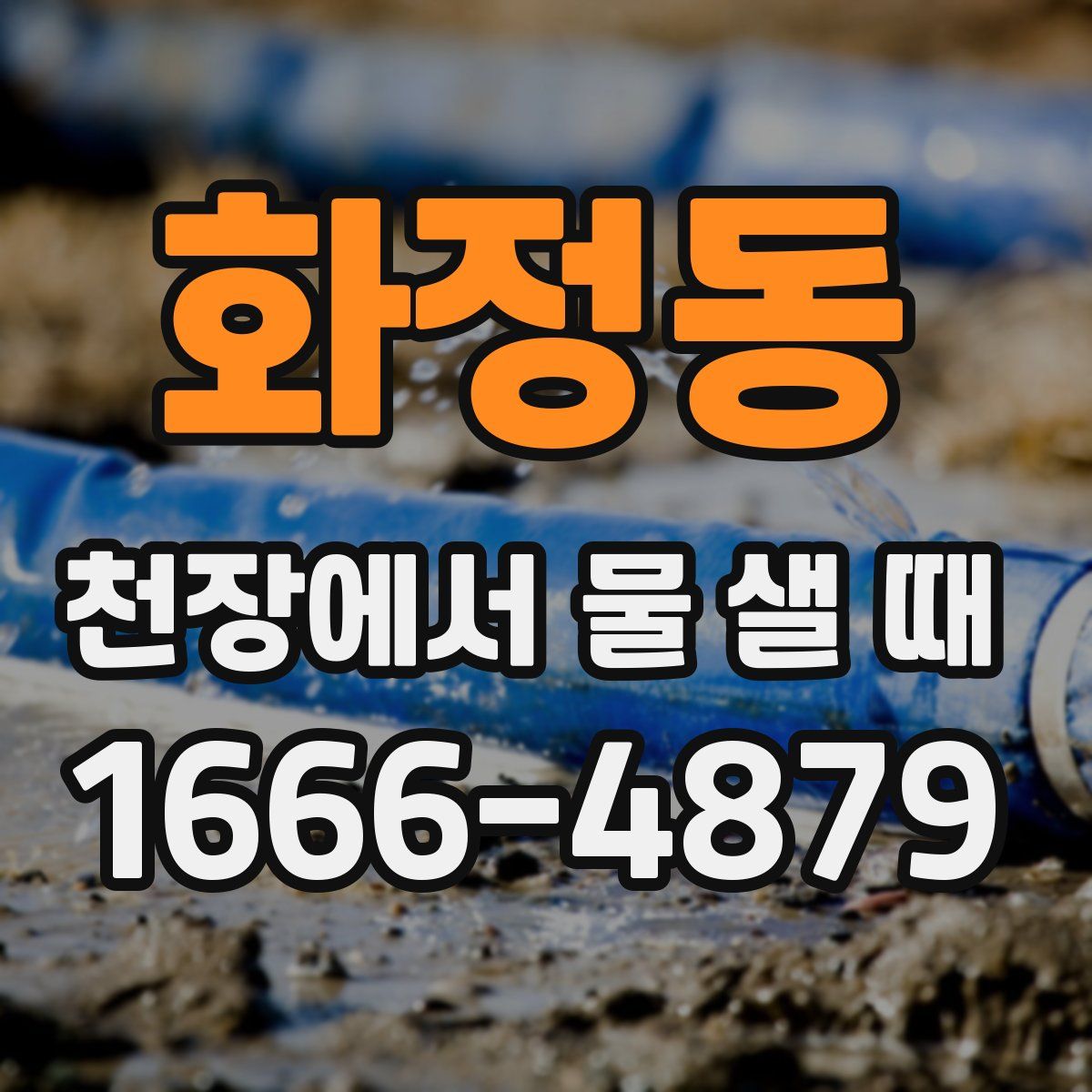 화정동 천장에서 물 샐 때