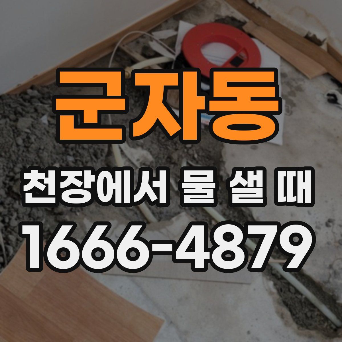군자동 천장에서 물 샐 때
