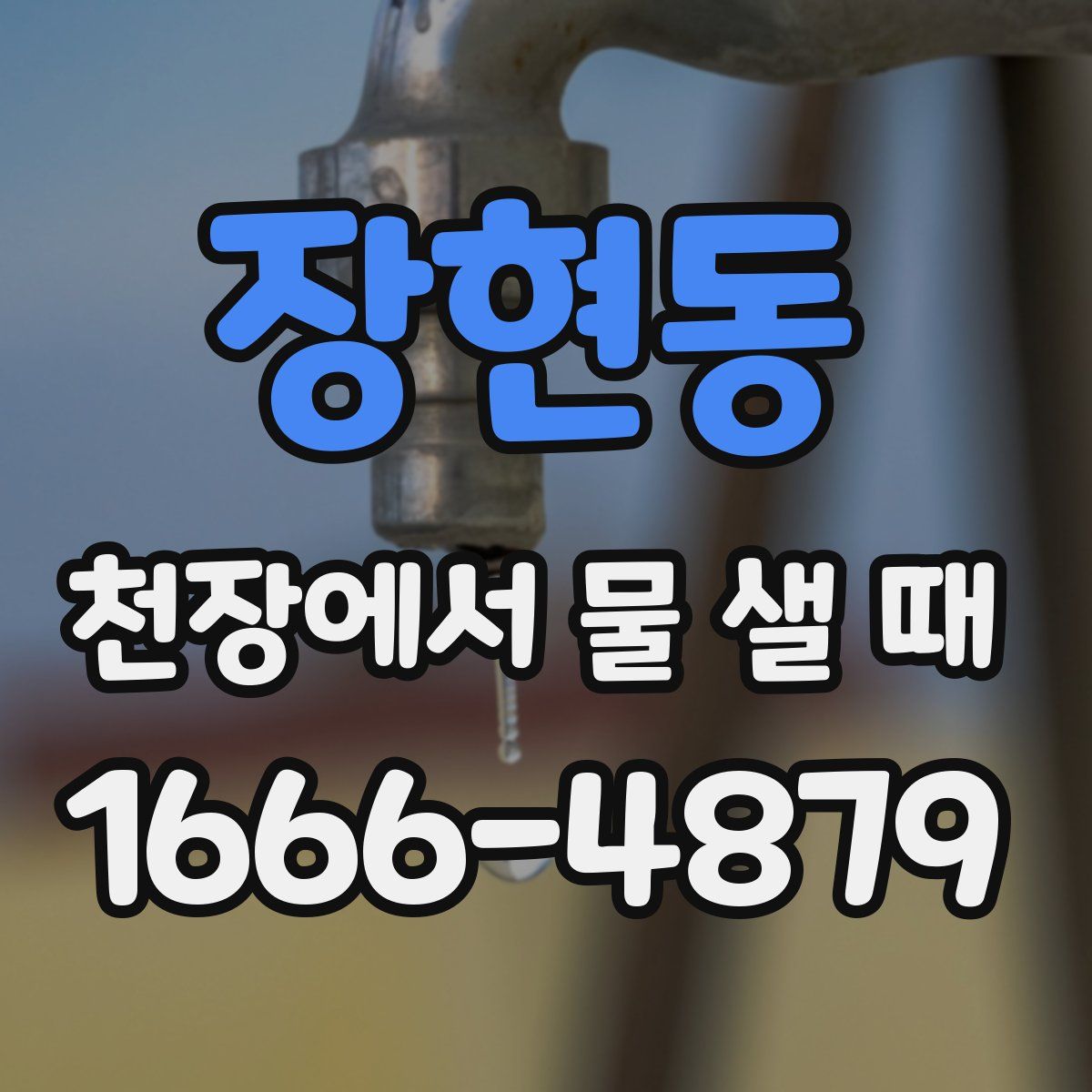 장현동 천장에서 물 샐 때
