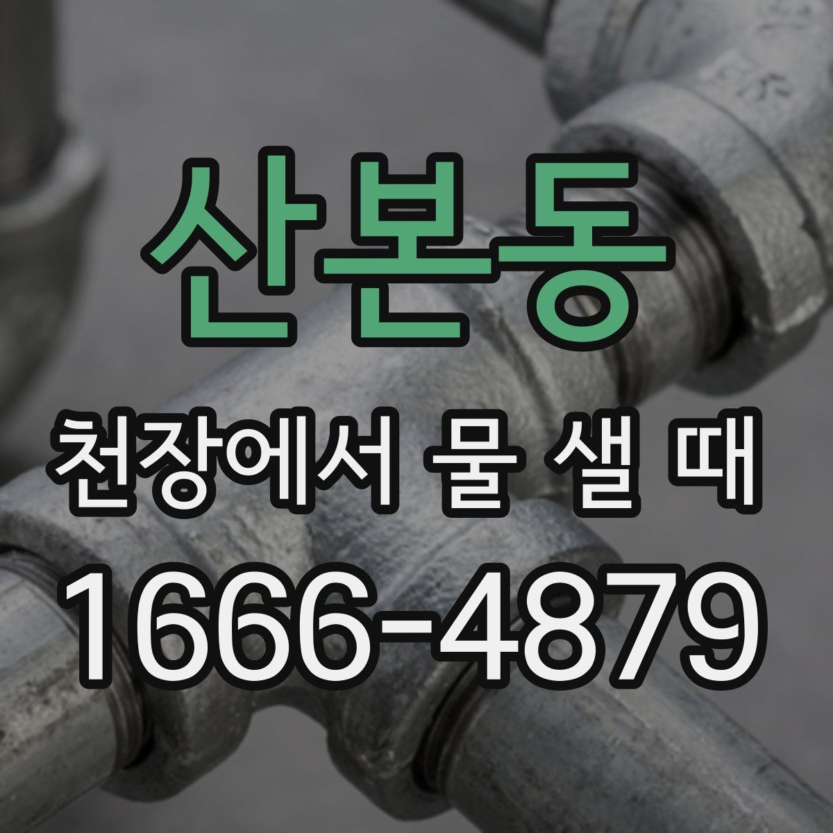 산본동 천장에서 물 샐 때