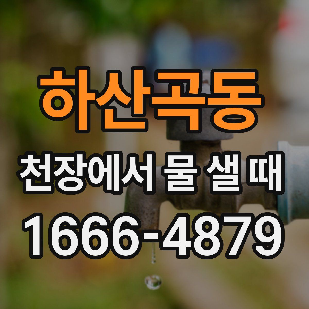 하산곡동 천장에서 물 샐 때