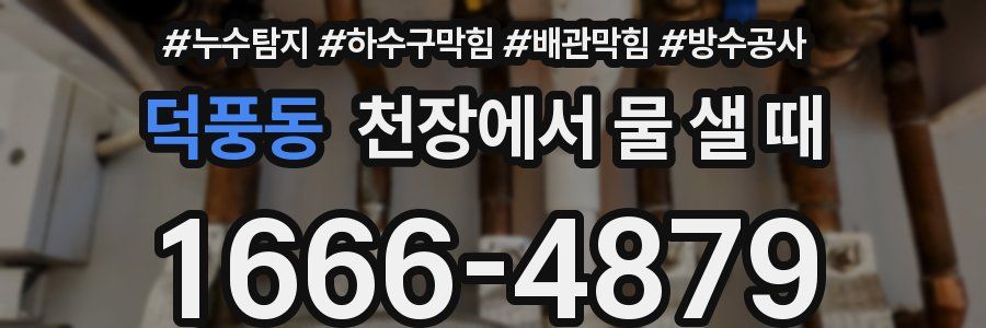덕풍동 천장에서 물 샐 때