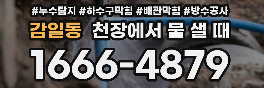 감일동 천장에서 물 샐 때
