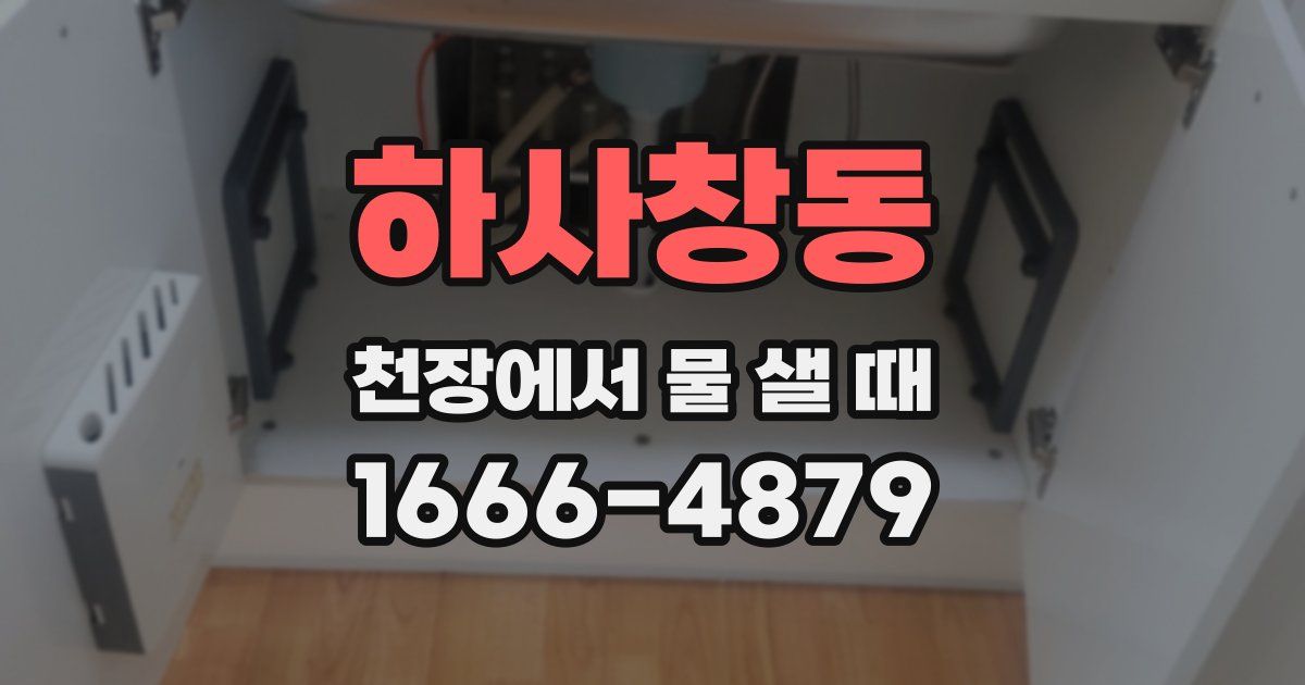 하사창동 천장에서 물 샐 때